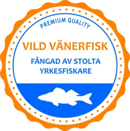 Vild Vänerfisk fångad av stolta yrkesfiskare premium quality – varumärkesbild för Svenska Insjöfiskarenas AB