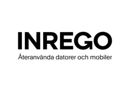 INREGO Återanvända datorer och mobiler – varumärkesbild för Inrego Aktiebolag