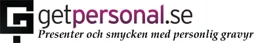 G getpersonal.se - presenter och smycken med personlig gravyr – varumärkesbild för Narrow Road AB