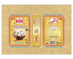 BANGI BANGI RICE ANBAR 5.kg BEST PURE BASMATI SELA RICE EXTRA CLEAN Världens Bästa Aromatiska Sela Ris Super Basmati Aromatic Rice Extra Long Grain Yaran Trading AB TILLAGNING Näringsvärde/Food nutrition TUV – varumärke, Yaran Trading AB