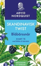 ARVID NORDQUIST SKANDINAVISK TWIST Blåbärssnår SVART TE med blåbär & björnbär EKOLOGISK 17 TEPÅSAR SKANDINAVISK TWIST SKANDINAVISK TWIST – varumärke, Arvid Nordquist Handelsaktiebolag
