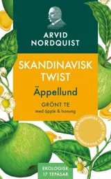 ARVID NORDQUIST SKANDINAVISK TWIST Äppellund GRÖNT TE med äpple & honung EKOLOGISK 17 TEPÅSAR SKANDINAVISK TWIST SKANDINAVISK TWIST – varumärke, Arvid Nordquist Handelsaktiebolag