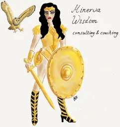 Minerva Wisdom consulting & coaching – varumärkesbild för Halldin textfabrikant AB