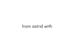 from astrid with – varumärkesbild för FAW Studio AB