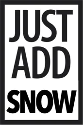 JUST ADD SNOW – varumärkesbild för Asymmetri AB