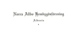 Norra Allbo Hembygdsförening Alvesta – varumärke, NORRA ALLBO HEMBYGDSFÖRENING