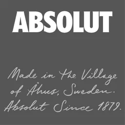 ABSOLUT Made in the Village of Åhus, Sweden. Absolut Since 1879. – varumärkesbild för The Absolut Company Aktiebolag