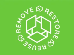 REMOVE RESTORE REUSE – varumärkesbild för Green Storage AB