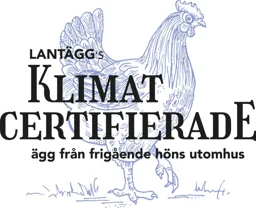 LANTÄGGS:s KLIMAT CERTIFIERADE ägg från frigående höns utomhus – varumärke, DAVA Foods Sweden AB