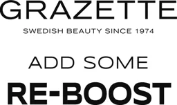 GRAZETTE SWEDISH BEAUTY SINCE 1974 ADD SOME RE-BOOST – varumärkesbild för Grazette of Sweden AB