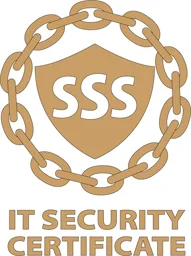 SSS IT SECURITY CERTIFICATE – varumärkesbild för ITPROVNINGEN - SSS-CERTIFICATION AB