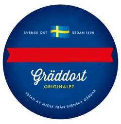 SVENSK OST SEDAN 1890 Gräddost ORIGINALET YSTAD AV MJÖLK FRÅN SVENSKA GÅRDAR – varumärke, Arla Foods AB