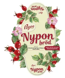 Pågen Nypon bröd Bidrar till ett normalt Immunsystem Rikt på Vitamin D, B6, B12 & Folsyra Zink & Selen – varumärkesbild för Pågen Trademark Aktiebolag