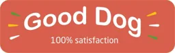 Good Dog 100% satisfaction – varumärkesbild för Sjöbogården Cat & Dog AB