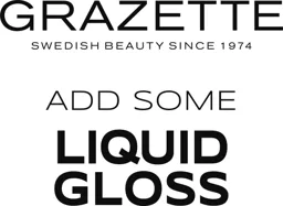 GRAZETTE SWEDISH BEAUTY SINCE 1974 ADD SOME LIQUID GLOSS – varumärkesbild för Grazette of Sweden AB