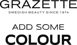 GRAZETTE SWEDISH BEAUTY SINCE 1974 ADD SOME COLOUR – varumärkesbild för Grazette of Sweden AB