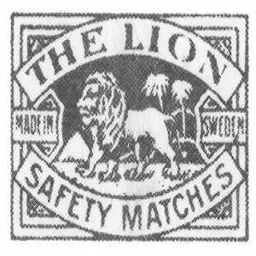 THE LION SAFETY MATCHES MADE IN SWEDEN – varumärkesbild för Swedish Match Industries Aktiebolag
