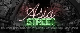 Asia STREET SUSHI, POKE BOWL, ROLLS, WOK, TAPAS, RAMEN, DUMPLING, STICKS, NUDLAR, TACOS – varumärkesbild för IT Competence Sweden AB