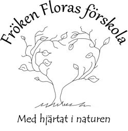 Fröken Floras förskola  Med hjärtat i naturen – varumärkesbild för Fröken Floras Förskola AB