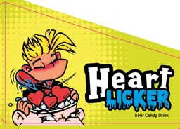 Heart LICKER Sour Candy Drink – varumärkesbild för Afia AB