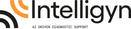 Intelligyn AI DRIVEN DIAGNOSTIC SUPPORT – varumärkesbild för Intelligyn AB
