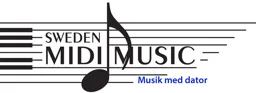 SWEDEN MIDI MUSIC Musik med dator – varumärkesbild för Sweden Midi Music Aktiebolag
