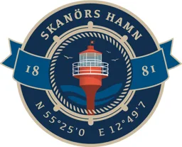 SKANÖRS HAMN 1881 N 55 25,0 E 12 49,7 – varumärke, SKANÖRS HAMNFÖRENING