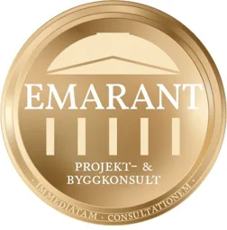 EMARANT PROJEKT- & BYGGKONSULT IMMEDIATAM CONSULTATIONEM – varumärkesbild för Emarant AB