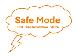 Safe Mode Bryt Spänningsprova Jorda – varumärke, Racing parts Sweden handelsbolag