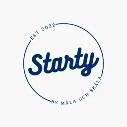EST 2022 Starty BY MÅLA OCH SKÅLA – varumärkesbild för Måla och Skåla Sthlm AB