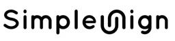 SimpleSign – varumärkesbild för Simple Sign International AB