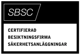 SBSC CERTIFIERAD BESIKTNINGSFIRMA SÄKERHETSANLÄGGNINGAR – varumärke, Svensk Brand- och Säkerhetscertifiering AB