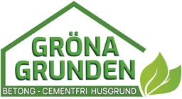 GRÖNA GRUNDEN BETONG - CEMENTFRI HUSGRUND – varumärkesbild för Miljö & Energihus Byggarna i Sverige AB