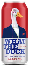 WHAT THE DUCK LJUS LAGER JIGGLE YOUR TAIL FEATHERS ALC. 5,0% .VOL – varumärke, Carlsberg Sverige Aktiebolag