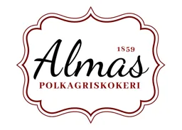 1859 Almas POLKAGRISKOKERI – varumärkesbild för Konfektyrbolaget Lindqvist AB