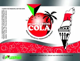 #Free PALESTINE COLA SODA-AQUATIC FRESHING BURST A DRINK FOR FREEDOM, A SIP FOR HOPE #FREE PALESTINE PALESTINE COMMERCIAL GROUP WWW.FREE-PALESTINE.SE FREE-PALESTINE FREE-PALESTINE Nutrition fact Coca-Cola (regular) Calories 198 Calories from fat 0 Serving – varumärke, Palestine Commercial Group AB