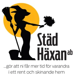 Städ Häxan ab ...gör att ni får mer tid för varandra i ett rent och skinande hem – varumärkesbild för Städhäxan AB