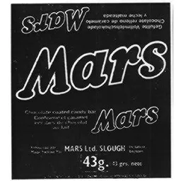 MARS Chocolate coated candy bar MARS Ltd. SLOUGH England – varumärkesbild för Mars Sverige AB