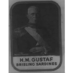 H M GUSTAF BRISLING SARDINES – varumärkesbild för Abba Seafood Aktiebolag