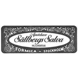 Apotekare Sällbergs Salva  HUDKRÄM FORMICA - STOCKHOLM – varumärkesbild för Johan Nordströms Handels Aktiebolag