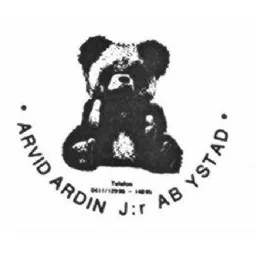 ARVID ARDIN J:r AB YSTAD Telefon 0411/129 95 - 148 95 – varumärkesbild för Arvid Ardin Jr Grosshandel/Generalagentur Aktiebolag