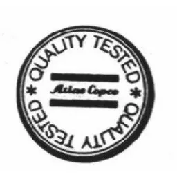 ATLASCOPCO ATLAS COPCO QUALITY TESTED – varumärkesbild för Atlas Copco Aktiebolag