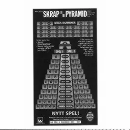 SKRAP PYRAMID DINA NUMMER SPEL 1 SPEL 2 NYTT SPEL SVENSKA SPEL ... – varumärkesbild för AB Svenska Spel