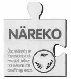 NÄREKO Miljö Mat Hälsa Ökad användning av närproducerade och ekologiskt producerade livsmedel inom den offentliga sektorn – varumärkesbild för HUSHÅLLNINGSSÄLLSKAPET VÄST