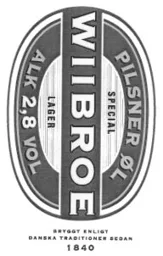 PILSNER ØL SPECIAL WIIBROE LAGER ALK 2,8 VOL – varumärkesbild för Carlsberg Sverige Aktiebolag