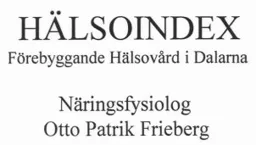 HÄLSOINDEX Förebyggande Hälsovård i Dalarna Näringsfysiolog Otto Patrik Frieberg – varumärkesbild för Workly AB