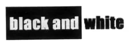 black and white – varumärkesbild för Redlunds Textil AB