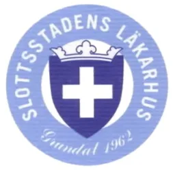 SLOTTSSTADENS LÄKARHUS Grundat 1962 – varumärkesbild för Praktikertjänst Aktiebolag