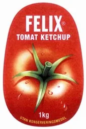 FELIX TOMAT KETCHUP 1KG UTAN KONSERVERINGSMEDEL – varumärkesbild för Orkla Foods Sverige AB