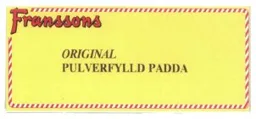 Franssons ORIGINAL PULVERFYLLD PADDA – varumärke, Franssons Konfektyrer Aktiebolag